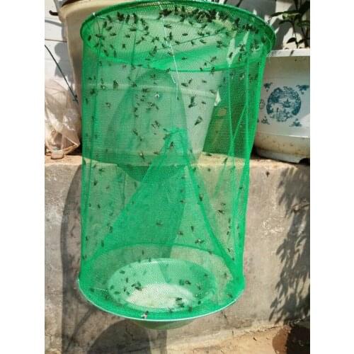 1PCS Pest Control Reusable Hanging Fly Catcher Killer Flies Flytrap Zapper Cage Net Trap Garden Home