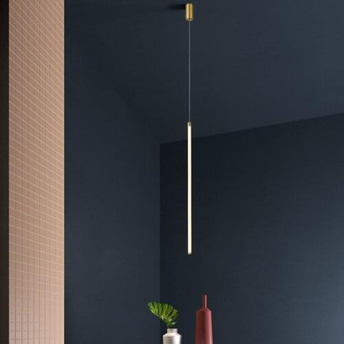 FANPINFANDO Gold Modern Led Chandelier Lighting For brief bedroom bedside hanging lamp Restaurant bar Reception desk Chandelier