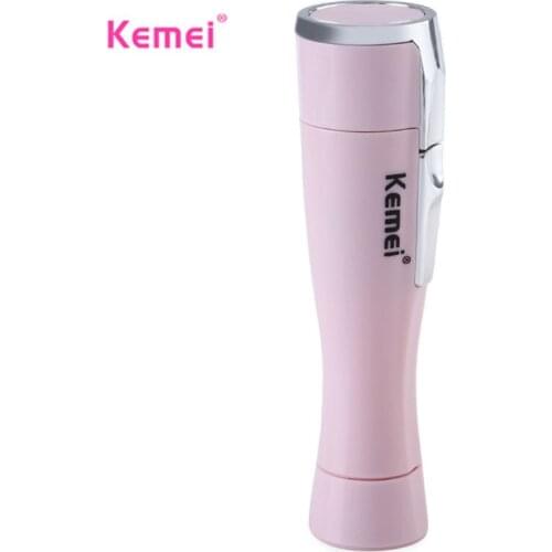 Kemei Mini Facial Lady Epilator Electric Shaver woman Battery Hair Remover Portable Depilatory Female Razor Travel Essentials