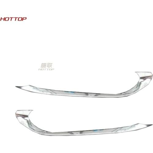 2PCS ABS CHROME FRONT FOG LIGHT COVER TRIM MOLDING GARNISH LAMP Model A FOR 2014 2015 2016 HONDA VEZEL HRV HR-V