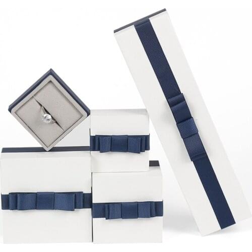 Wholesale Bowknot Jewelry Packaging Box In Composite Materials For Ring Pendant Bracelet Jewelry box For Women