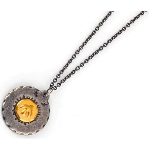 EAGLE ROUND BIG TITANIUM STEEL NECKLACE 317050046