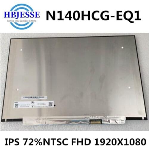 Original N140HCG-EQ1 LED Screen LCD Display IPS Matirx 1920*1080 FHD N140HCG EQ1 72% NTSC For lenovo air 14IIL 2020 5D10W69523