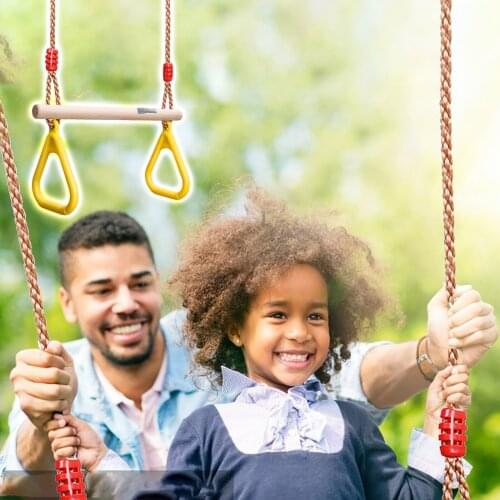 With Plastic Gymnastics Ring Fitness Ring Swing Accessory Tools Multifunctional Swing Wooden Pole Children Yoga Ring #G4