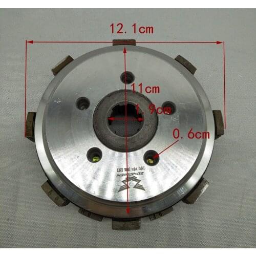 A36 Motorcycle Clutch CG200 Atv 5 Column Clutch Parts Hub Assembly Enhanced Clutch 6pcs Friction Disc Center For CG 200