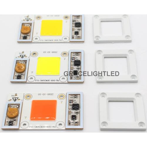 1pcs 50W 220V AC High Power led chip built-in driver Full Spectrum Royal Blue White Warm White 3000K 4500K 6000K 10000K -35000K