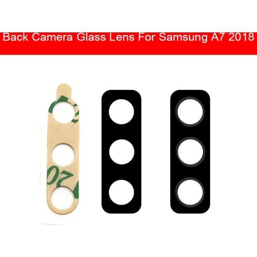 Back Rear Camera Glass Lens Cover For Samsung A7 2018 SM-A750F Camera Glass Lens Cover With Adhesive Replacement Repair Parts