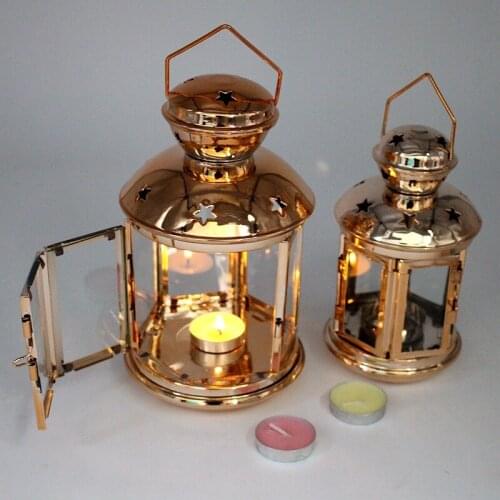 ZHENWEN Decorative Wrought Iron Candlesticks