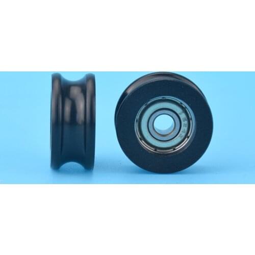 10 pcs 4mm 624ZZ 624 0419 Package Plastic Bearing Pulley U Groove Groove Bearing Small Rolling Wheel 4*19*8.5mm