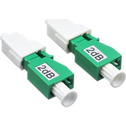 10pcs LC/APC fiber attenuator 1-30db FTTH Fiber Optic Attenuator Fiber flange connector Fiber Optic Adapter Simplex