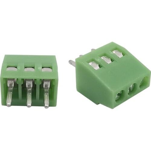 2/5/10Pcs KF120 3Pin Pitch 2.54mm Terminal Connector PCB Screw Terminal Straight Pin KF120-2.54-3P