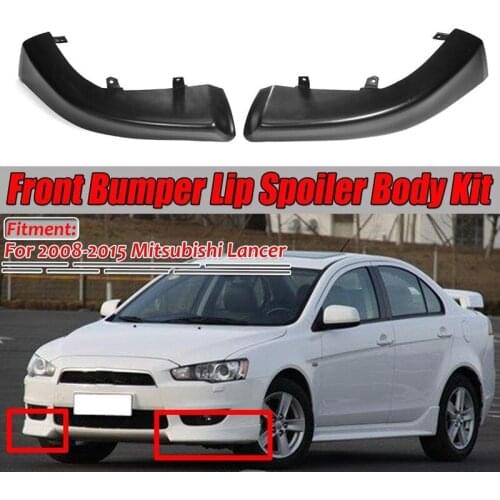 2Pcs Car Front Bumper Splitter Lip Spoiler Body Kit Diffuser Protector for Mitsubishi Lancer 2008-2018