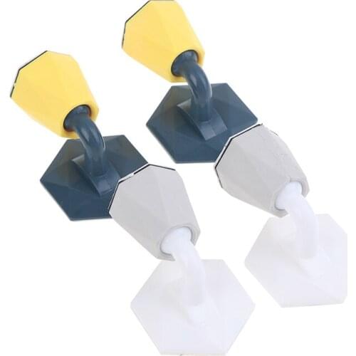 Mute Non-punch Silicone Door Stopper Touch Toilet Wall Absorption Door Plug Anti-bump Door Holder Gear Gate Resistance Door Stop