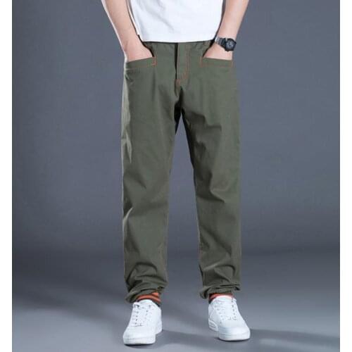 Fashion Hip Hop Pants Cotton Mens Casual Beam Foot Trousers Mens Personality Tide Autumn Men Male Joggers Bottoms