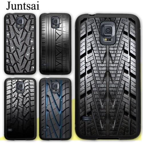 Black Tyre Track Texture Printed Case For Samsung Galaxy A51 A71 A31 A21S A20e A50 A70 M31 M21 S9 S10 S20 Plus Note 20 Ultra