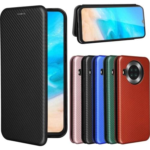 Cubot Note 20 Case Carbon Fiber Flip Leather Case Cubot Note 20 Pro Note20 20Pro Business Magnetic Wallet Card Slot Slim Cover