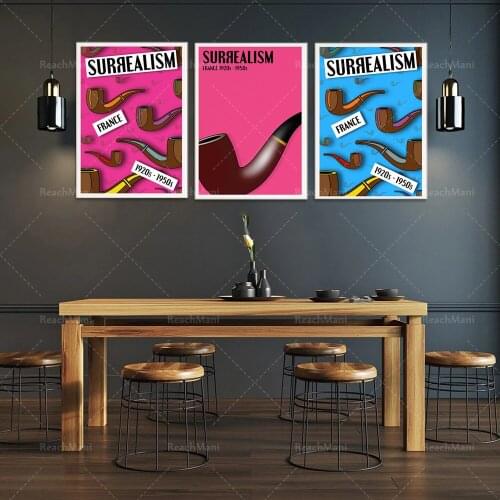 Art Movement Printable Poster-Surrealism René Magritte-Modern Home Decor Canvas Wall Art Print Unique Gift