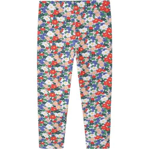 Jumping meters Childrens Floral Leggings Pants Baby Full Length Pants for Autumn Spring Kids Skinny Pants