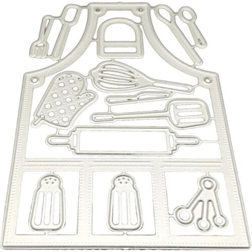 Apron Metal Cutting Dies Stencil DIY Scrapbooking Album Paper Card Template Mold Embossing Craft Decoration
