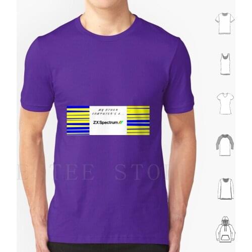 My Other ComputerS A Zx Spectrum T Shirt Diy Big Size 100% Cotton Spectrum Zx Spectrum 48K Micro Microcomputer 8 Bit Home