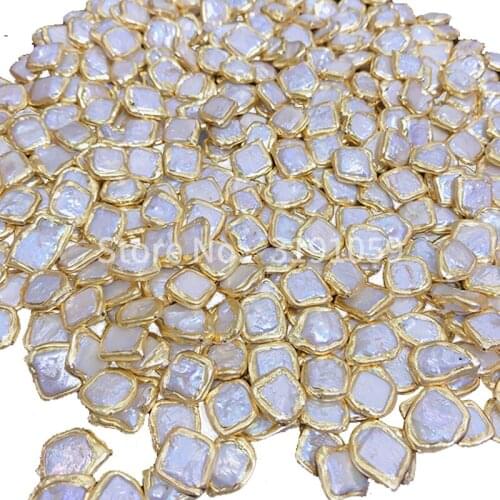 Natural Fashion Simple Atmospheric Square Pearl Golden Separator
