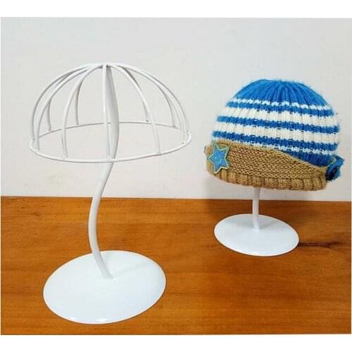 New Hat display stand peak cap storage rack metal bucket hat straw hat sunhat wig hairpiece display holder rack free shipping