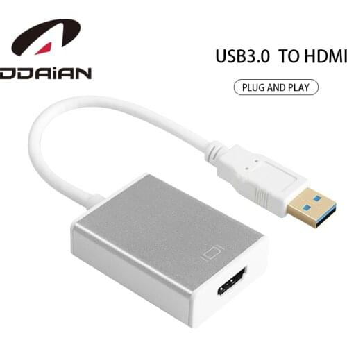 USB 3.0 to HDMI Converter Adapter Cable HDMI External Video Card Adapter for Windows XP Vista Win7/8