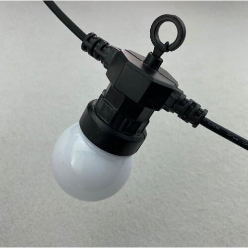 DC12V 0.72W/pixel 50mm addressable RGB full color WS2811 globe type pixel light;IP66 rated;30pcs a string;waterproof pigtails