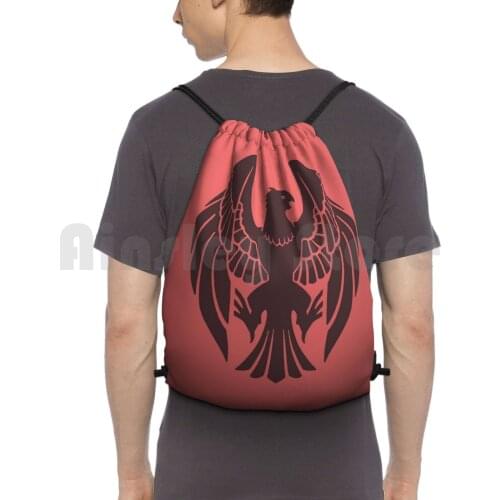 Fire Emblem ? : Three Houses-Black Emblem [ Colored ] Backpack Drawstring Bag Riding Climbing Gym Bag Fire Emblem Fire