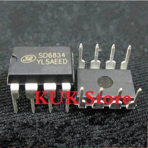 Real 100% Original NEW SD6834 DIP8 50PCS/LOT