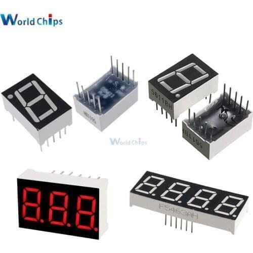 0.56inch LED display 7 Segment 1 Bit/2 Bit/3 Bit/4 Bit Digit Tube Red Common Cathode / Anode Digital 0.56 inch led 7segment