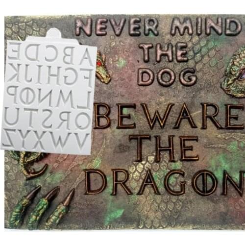 Iron Alphabet Moulds Fondant Cake Decorating Tools Silicone Molds Sugarcraft Chocolate Baking Tools for Cakes Gumpaste Form