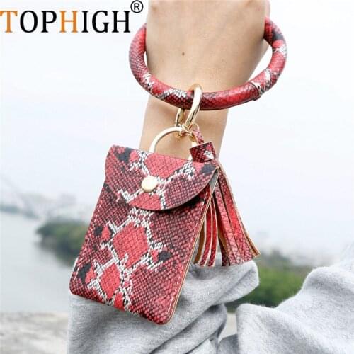 TOPHIGH Womens Clutch Bag Fashion Snake Wrist Bag Lady Handbag Python Banquet Ring Evening Bag Ladies Clutch