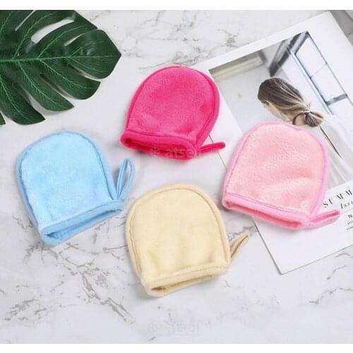 1pc Reusable Cotton Washable Gloves Makeup Removal Cotton Pad Deep Cleaning Facial Pad Cosmetic Tool Skin Care