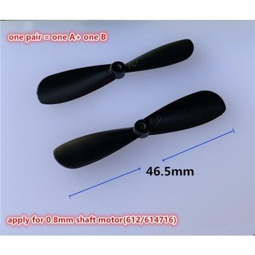 One pair of propellers for 612/614/716 corless motor apply for shaft diameter 0.8mm motor