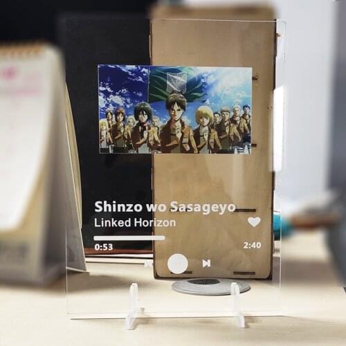 2021 New Trend Spotify Acrylic Glass Board Personalized custom album cover Personal Photos Album Plaque Music Player Display