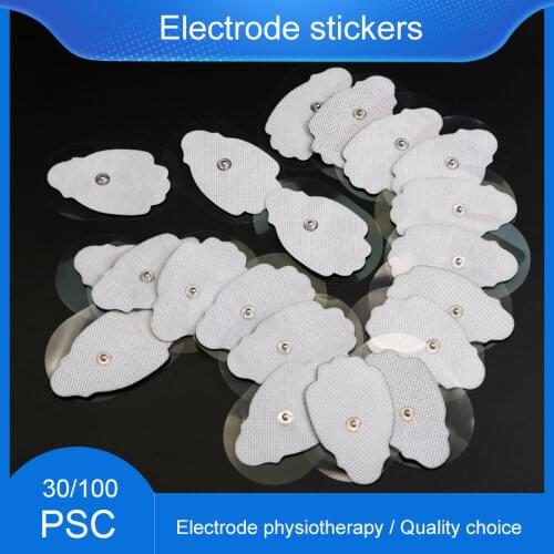 30/100 Pcs EMS Muscle Non-woven Electrode stickers Adhesive Tens Electrode Pads Stimulator Electric Machine Digital Massager