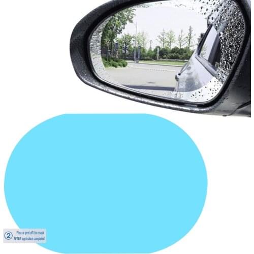 4 Pcs Car Rear View Mirror Rainproof Film Anti-Fog Clear Protective Sticker Anti-Scratch Waterproof Mirror Window Film for F19A