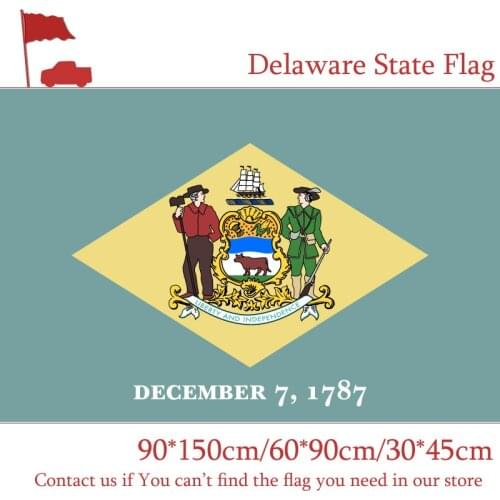 60*90cm 90*150cm Delaware State Flag 30*45cm Car Flag 3x5FT Hanging Flags Activity