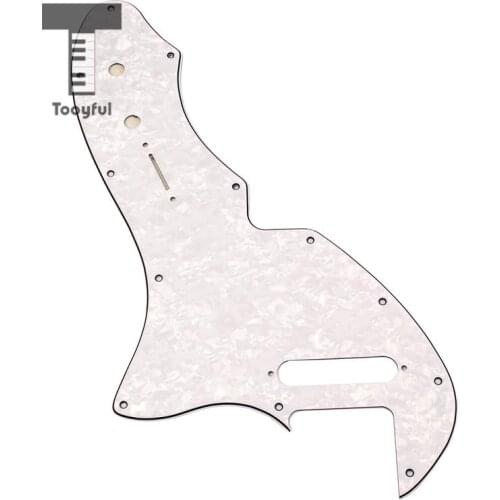 69 Thinline Re-Issue Style Guitar Pickguard Scratch Plate for Telecaster Tele Guitar Replacement Parts 3Ply White Pearl