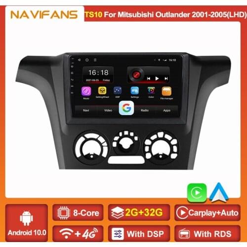 4G LTE DSP IPS 6+128G Android 11 Car Radio 2Din For MItsubishi Airtrek Outlander 2001-2005 Multimedia Video Player GPS Stereo FM