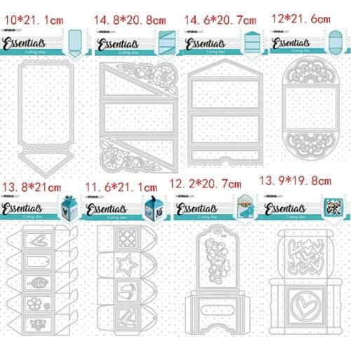 CH 2021 New Arrival Boxs Metal Cutting Dies 3D DIY Scrapbooking Carbon Sharp Craft Die Photo Invitation Cards Decoration