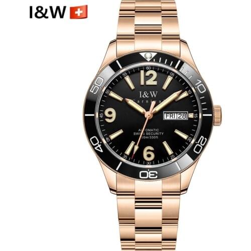 Top Brand Carnival Sapphire Automatic Watch for men Mechanical Waterproof 100m dive Green Water Ghost reloj hombre montre homme