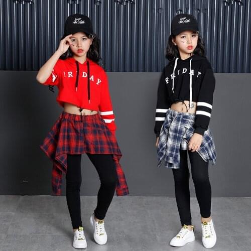 Children Jazz Dance Clothing for Girls Latin Waltz Modern Costume Street Dance Hip Hop Dance Suit Performance Party Clothes Sets