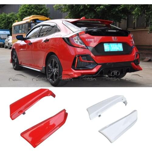 FRP Rear Bumper Splitters Side Apron for Honda Civic10TH FK7 Hatchback 2016-2021 Auto Tuning