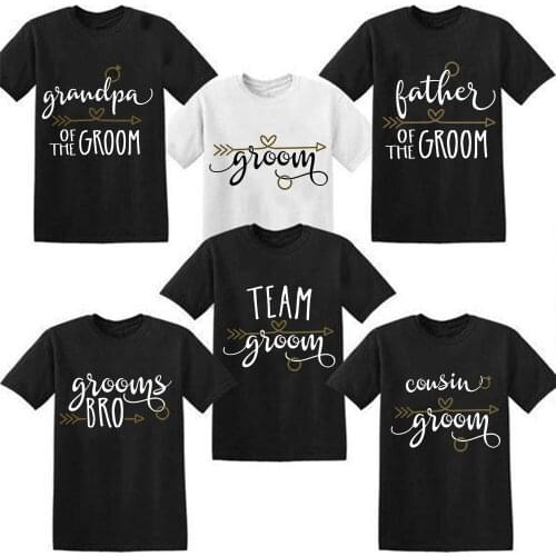 Father Cousin of The Groom T Shirt Wedding Party Family Matching Clothes Bachelorette Tee Tops Wedding Team Groom Tshirt Gifts