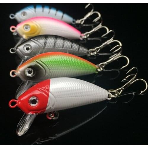 Minnow Crankbait Floating Fishing Lure 5cm 3.7g Topwater Pesca Hooks Fish Wobbler Artificial Japan Hard Bait Fishing Swimbait
