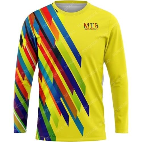 Downhill Jersey BORNTORIDE Motocross Jersey Enduro MTB MX Cycling Mountain Bike DH Maillot Ciclismo Hombre Quick Drying