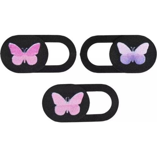 3pcs Butterfly Or Daisy Webcam Cover Phone Privacy Protective Cover Laptop Lens Occlusion Privacy Cover