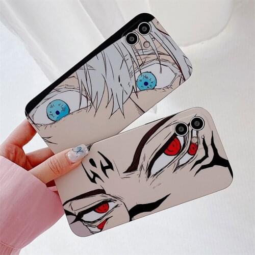 Hot Serial Anime Jujutsu Kaisen Gojo Satoru Phone Case for IPhone 12 11 Pro X Xs Max XR 7 8Plus SE2 Anti-fall Soft Silicon Cover